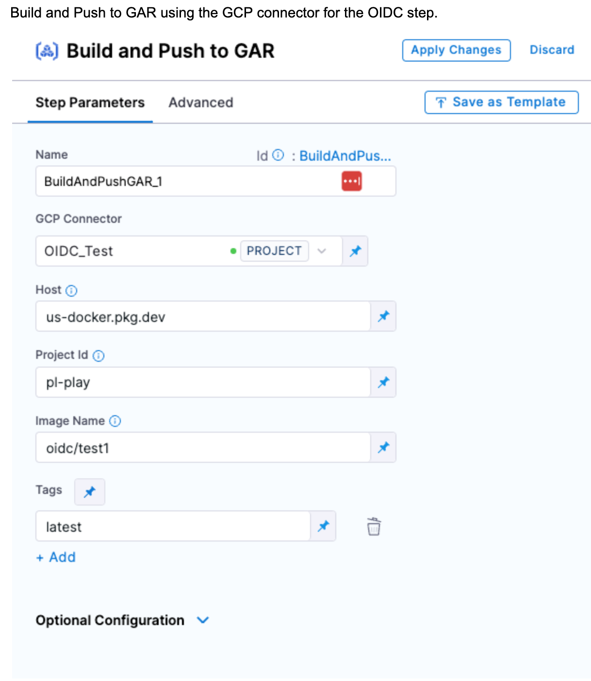 Build and Push to GAR