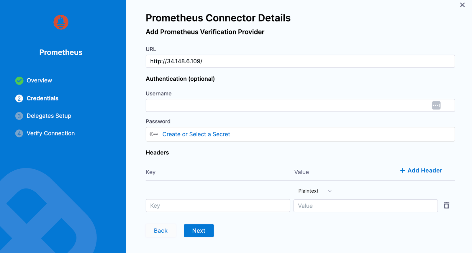 Prometheus Credentials